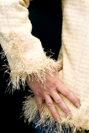 Detail of couture jacket