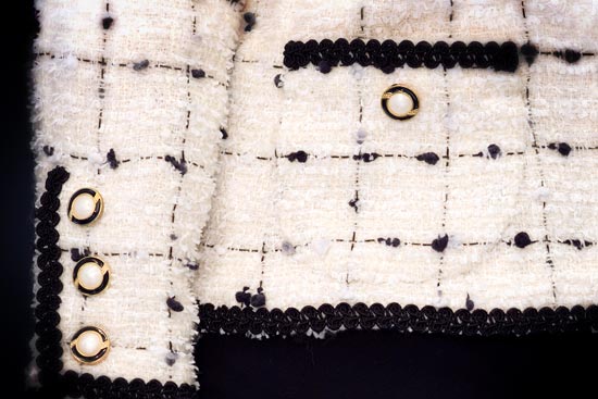 Detail of couture jacket