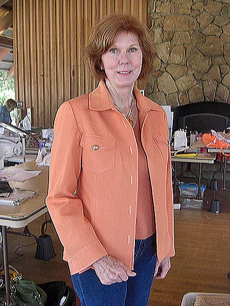 Jacket sewn by Sharon
