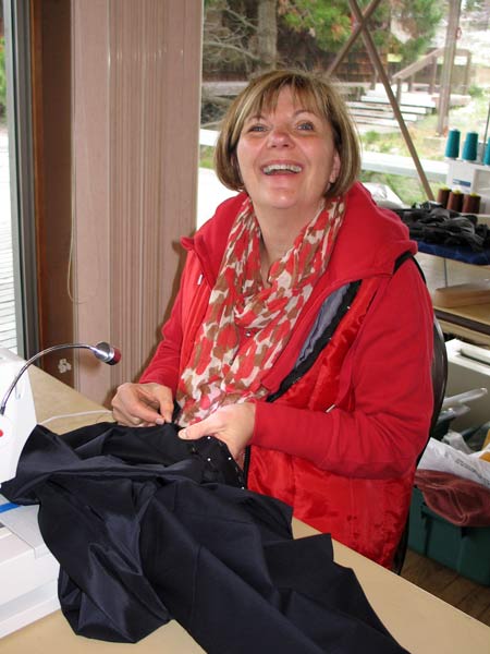 Barbara sewing