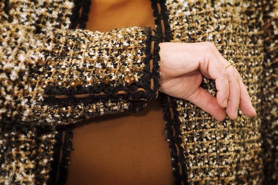 Details of couture jacket